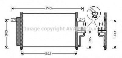 AVA QUALITY COOLING hya5082d -  Конденсатор, кондиционер